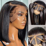 Perruque Bob Lace Frontale Cheveux Humains 13x6 3D FULL FRONTAL Effet Peau Fondue Pré-épilée