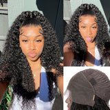 Perruque Lace Front Cheveux Humains Frisée 13x4 3D FULL FRONTAL Skin Melt Lace Pré-épilée