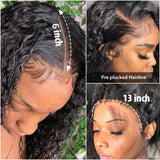 Perruque Lace Front 3D FULL FRONTAL 13x6 en cheveux humains avec effet peau fondue et pré-épilée | Frisée