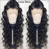 Invisible Knot Most Undectable Human Hair Loose Wave Lace Wig