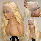 Mikayla | Perruque Lace Frontale 613 Blonde en Cheveux Humains, Dentelle HD 13x6 | Ondulée
