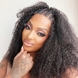 Bella| Perruque 360 Lace front en cheveux vierges naturels pré-épilés | Frisés crépus