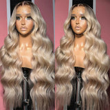 Perruque Lace Front Ombré Blond Cendré 13x4 | 13x6 en Cheveux Humains