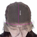 Perruque Lace Front Bouclée en Cheveux Humains, 13x6, Effet Fondant sur la Peau