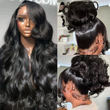 Angela| Perruque 360 Lace front en cheveux vierges naturels pré-épilés | Onde corporelle