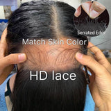 HD Skin Melt Dentelle Pré-épilée 4x4/5x5 Fermeture en Dentelle Cheveux Humains Ondulés (Pas Perruque)