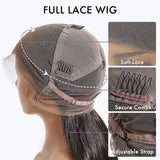 Perruque Body Wave Cheveux Humains Raie Complète Sans Nœuds et Pré-épilée