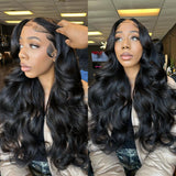 {50 % de réduction} Perruque Lace HD 13x4 Skin Melt Lace 30" en cheveux humains naturels, coupe Body Wave