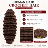 Tresse au crochet "Soft Feather" #4/27/30 Deep Wave extensions de cheveux naturels