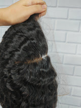 {Vente exceptionnelle} Perruque Lace Bob bouclée cheveux naturels boucles birmanes pré-épilée