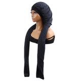 Bonnets de nuit 2-en-1 pour cheveux longs et tresses - Protection pour cheveux longs et tresses