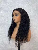 {DERNIÈRE-PIÈCE-EN-STOCK} Perruque Lace Front Bouclée 7x5 en Cheveux Humains Transparente avec Cordon de Serrage