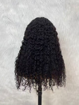 {DERNIÈRE-PIÈCE-EN-STOCK} Perruque Lace Front Bouclée 7x5 en Cheveux Humains Transparente avec Cordon de Serrage