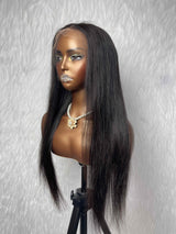 {DESTOCKAGE-DERNIÈRE-PIÈCE} Perruque Lace Front Lisse en Cheveux Humains HD 13x6 Sans Nœuds