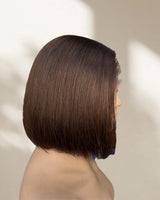 Perruque Bob brune Lagos Hairline 13x6 M Hairline en cheveux humains avec dentelle frontale