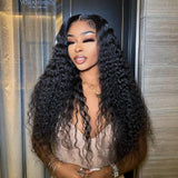 {Vente flash} Perruques 5x5 Closure Wigs Deep Wave Skin Melt en dentelle suisse