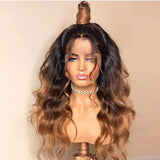 {Vente Exceptionnelle} Imani | Perruque Lace Front 13x6 Cheveux Naturels Ondulés Ombrés Noirs Racines