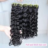 Mèches de cheveux humains de haute qualité Extension de cheveux ondulés Water Wave