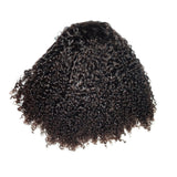 Demi-perruque réversible avec cordon de serrage, boucles profondes, perruque sans colle en cheveux humains
