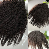 Lot de Tissages Bouclés Cheveux Naturels de Haute Qualité Extensions Capillaires pour Cheveux 3c-4a