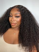 9x6 Perruque en dentelle frontale HD sans colle avec cheveux humains, pré-coupée, Lace Melt et prête à porter, PartingMax | Kinky Curly