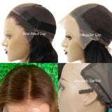 [SalonLux] Perruque frontale en cheveux humains pré-épilés 13x6 avec reflets ombrés et dentelle Skin Melt