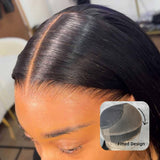 Perruque frontale en dentelle fondue invisible 370 Fitted Cap | Ondulée avec frange