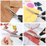 Ciseaux cranteurs pour tissu Ciseaux crantés pour perruque en dentelle