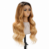 13x4/13x6 Full Frontal Ombre Blonde Pre-Plucked Human Hair Lace Wig