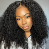 Perruque frontale en cheveux humains Kinky Curly avec lacet 360, bord 4C invisible, lanière réglable | Skin Melt