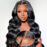 Nouvelle Perruque TrueFit Lace Closure HD Body Wave Pré-coupée 3D avec Cordon de Serrage et Bretelles Verticales