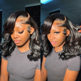 Alicia | Perruque Lace Front BOB en cheveux humains Body Wave 13x6 avec effet "Skin Melt"