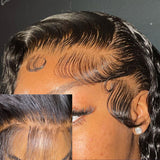 Candice | Perruque Lace Front à Ondulations Naturelles en Cheveux Naturels avec Effet Skin Melt 13x6