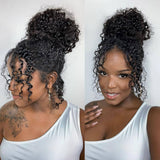Full Lace 200% Natural Hairline HD/Transparent Human Hair Lace Wig Burmese Curls
