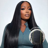 Nouvelle Perruque Lace Closure HD Pré-Coupée 3D TrueFit Lisse avec Cordon de Serrage et Bretelles Verticales