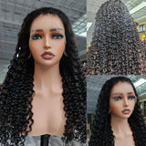 {50 % de réduction} Perruque Lace Front en cheveux humains bouclés 13X6 HD à dentelle fine effet "peau fondue" | Bouclés