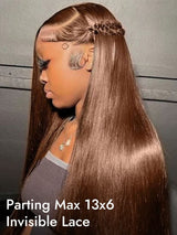 {Vente exceptionnelle} Perruque Lace Front Lagos Hairline Preshaped M Hairline 13x6 Skin Melt marron