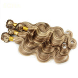 Extensions de Cheveux Humains de Haute Qualité, Mèches Colorées avec Reflets