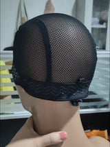 Bonnet à perruque avec cordon de serrage pour fabricant de perruques, bonnet à perruque en dentelle avec bande en silicone