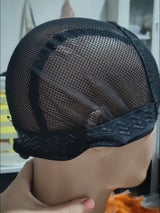 Bonnet à perruque avec cordon de serrage pour fabricant de perruques, bonnet à perruque en dentelle avec bande en silicone