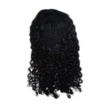 Demi-perruque réversible avec cordon de serrage, boucles profondes, perruque sans colle en cheveux humains