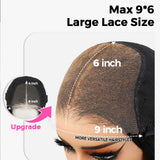 Perruque Lace Front Kinky Raide Ombré avec Mèches, Cheveux Humains, 9x6/13x6, Effet Fondant sur la Peau