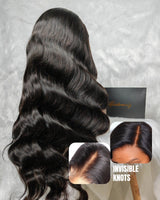 Perruque en cheveux humains Body Wave avec dentelle HD fondue, sans nœuds, 5x5/13x6, et bonnet amélioré