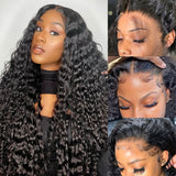 {Vente Exceptionnelle} Perruque de Cheveux Humains 360 Lace Invisible Strap 250% Boucles Birmanes