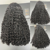 {Vente Exceptionnelle} Perruque de Cheveux Humains 360 Lace Invisible Strap 250% Boucles Birmanes