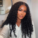 Nouvelle perruque TrueFit Drawstring 3D Fitted Pre-Cut HD Lace Closure, boucles birmanes, pointes bouclées avec sangles verticales