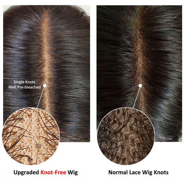 SANS NŒUDS - Perruque frontale en cheveux humains Lace Melt Skin 13x6 pré-épilée | Boucles lâches detail
