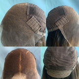 SANS NŒUDS - Perruque frontale en cheveux humains pré-épilés 13x6 en dentelle fondue | Boucles serrées