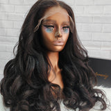 {Vente Flash} Perruque Lace Closure Yaki Wavy à Cordon Coulissant Amélioré, Taille 9x6 Ajustée et Pré-découpée
