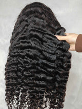 Perruque Lace Frontale Curly Edge Naturel 4C Edge 13x6 Effet Peau Boucles Birmanes